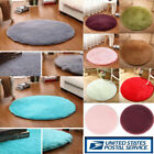 Fluffy Rugs Anti-skid Soft Shaggy Area Rug Dining Room Bedroom Carpet Floor Mat