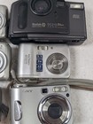 Digital Camera Lot Of 7 - Parts Or Repair  Kodak  Nikon  Sony  And Fuji