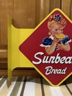 Sunbeam Bread Flange Sign Double Sided Country Store Vintage Style Wall Decor