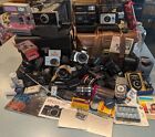 Huge Lot Of Vintage Cameras Film Bags   Accessories - 35mm - Polaroid - Digital
