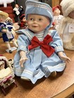 Lot Of 18 Vintage Sitting Dressed Dolls - Porcelain composition plastic