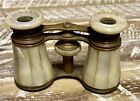 Vintage Lamier Paris Mother Of Pearl Opera Glasses With Case