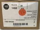  box Of 12  Allen Bradley 1492-wkd6 Ser  A Iec Knife Style Terminal Block