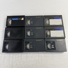 Lot Of 9 Maxell Tdk Panasonic Sony Vhs-c Camcorder Video Cassette Tapes Used