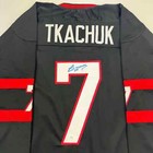 Autographed signed Brady Tkachuk Ottawa Black Hockey Jersey Jsa Coa