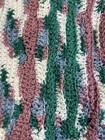 Crochet White Green Blue Pink Afghan Throw Lap  Blanket 60x88 Inches New