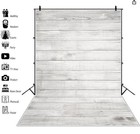 3x5 Ft White Wood Backdrop For Photography Grey Wood Grain Board Background