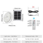 Solar Pendant Light Led 4 Modes Outdoor Garden Shed Garage Security Flood Lamp