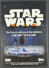 Topps Star Wars Authentic Ahsoka Tano Sketch Card Signed By Rich Henneman