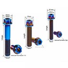 1pc Ti Titanium Torx Head Flange Bolt M6 M8 M10 15 20 25 30 35 40 45 50 55 60mm