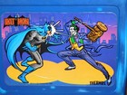 Vintage 1982 Dc Comics Bat Man Joker Plastic  Lunch Box