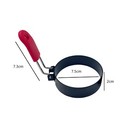 2 Pcs set Fried Egg Molds Kitchen Tool Stainless Egg Rings Shaper With Brush