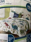 Your Zone Green And Blue Dino Full Bedding Set For Kids  Machine Wash  7 Pieces