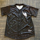 New Illenium Edc Vegas Black Baseball Jersey Number 3 Edm Memorabilia Size M