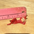 Vintage Pixie Elf Red Plastic Mid Century 2 Inch