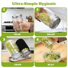 Sprouting Lids For Wide Mouth Mason Jars  2pack Reusable Stainless Steel Screen
