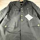 Vintage Us Army Dress Jacke Mens 42r Specialist 2 Patches Uniform Military 90s