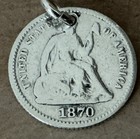 1800   s Love Token Fancy Engraved Ala A L A   Silver Coin Us 1870