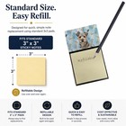 Caroline s Treasures Grizzle Tan Norfolk Terrier Watercolor Sticky Note Holder