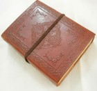 Vintage Leather Bound Journal Tree Of Life Embossed Notebook Blank Celtic Diary