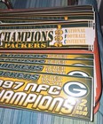 Lot Of 51 Green Bay Packers Nfl Bumper Stickers New Old Stock 1996   1997 Champs