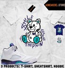 Shirt Match Aj 5 Grape 2025 Sneaker Matching Tee Smile Through The Pain T-shirt