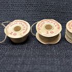 Vintage American Thread Company Star Bobbin Style G Lot Of 5 With Thread
