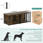 80 2 Inch Double Dog Crate Furniture Large Breed Dog Kennel W  Divider For 2 Dog