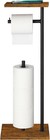 Free Standing Toilet Paper Holder Tissue Roll Stand Organizer W shelf Bathroom