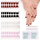 16pcs No Backing Gel Nail Stickers Full Nail Wraps Semi Cured Gel Nail Strips Us