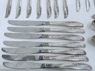 Oneida Ltd 1881 Rogers  Lilac Time Silver-plate Flatware  57 Pcs Mcm  1957