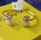 2026 Disney Parks Kendra Scott Mickey Minnie Mouse Ghost Bangle New Box Pouch