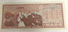 Series 701  10 Dollars Military Payment Certificate Mpc  copy 