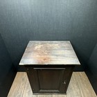 Vintage Counter Top Desk Top Wood Mid Century Paper File Holder Cabinet