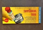 1948 Staphylococcus  staph  Toxoid  Blotter Ayerst Pharmaceuticals Montreal