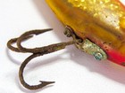 Unknown Clear Plastic W glitter Sparkle Vintage Minnow Fishing Lure