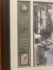 U s  Army Framed Plaque Print W  Army Seal   Flag Stamp Military