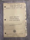 Us Army Technical Manual Tm 10-412-5 Recipes   Other Books