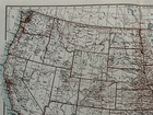 1897 United States Topographical Map Original Antique Map By A   C Black
