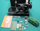 1948 Singer 221 Featherweight Centennial Badged Portable Sewing Machine W case  