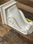 White Wood Wooden Corbel Wall Hangings      Never Been Used    