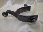 Rare Cr Crockett Sterling Silver Mounted Single Spur As Found Condition