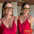 Retro Aviator Sunglasses For Women Men Trendy Classic 70s Square Green Aviato   