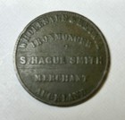 1860   s New Zealand Hague Smith Token    Scarce Coin  