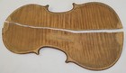 Antique Full Size One Piece Flammed Violin Back   For Display Or Project Only  
