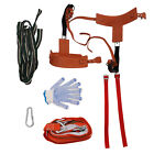 Tree Climbing Spike Gear Camping Kit With Adjustable Safety Belt Gloves Lanyard