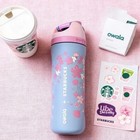 Starbucks X Owala 2026 Sakura Limited Insulated Water Bottle 24oz Blue-pink Base