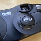 Kodak Kb18 35mm Point   Shoot Film Camera Black W  Wrist Strap Aspheric Lens