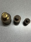 Antique 3 Piece Troy Brass Scale Weight Set