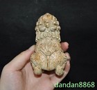 3 8 ancient Dynasties Old Jade Stone Carved Fengshui Wealth Animal Beast Statue